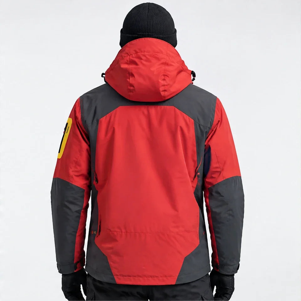 Haar - Mens Windproof Breathable & Laminated Waterproof Jacket - Red