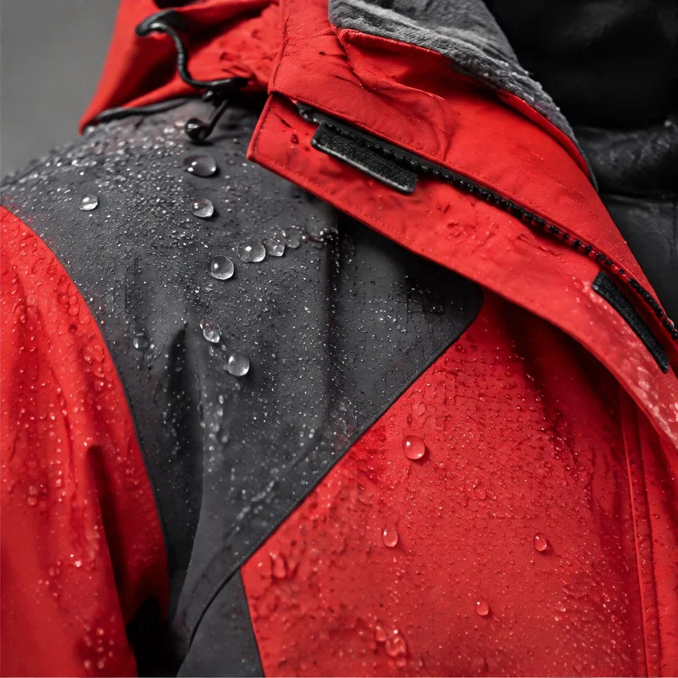 Haar - Mens Windproof Breathable & Laminated Waterproof Jacket - Red