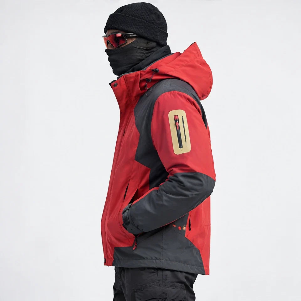 Haar - Mens Windproof Breathable & Laminated Waterproof Jacket - Red