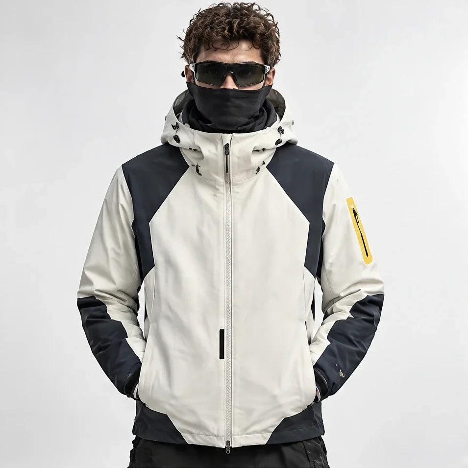 Haar - Mens Windproof Breathable & Laminated Waterproof Jacket - White