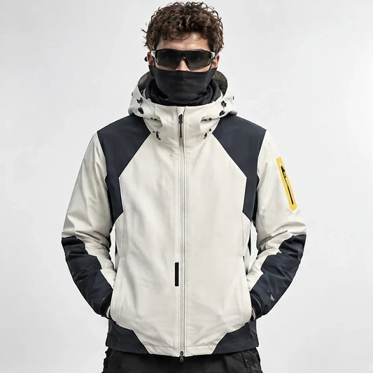 Haar - Mens Windproof Breathable & Laminated Waterproof Jacket - White