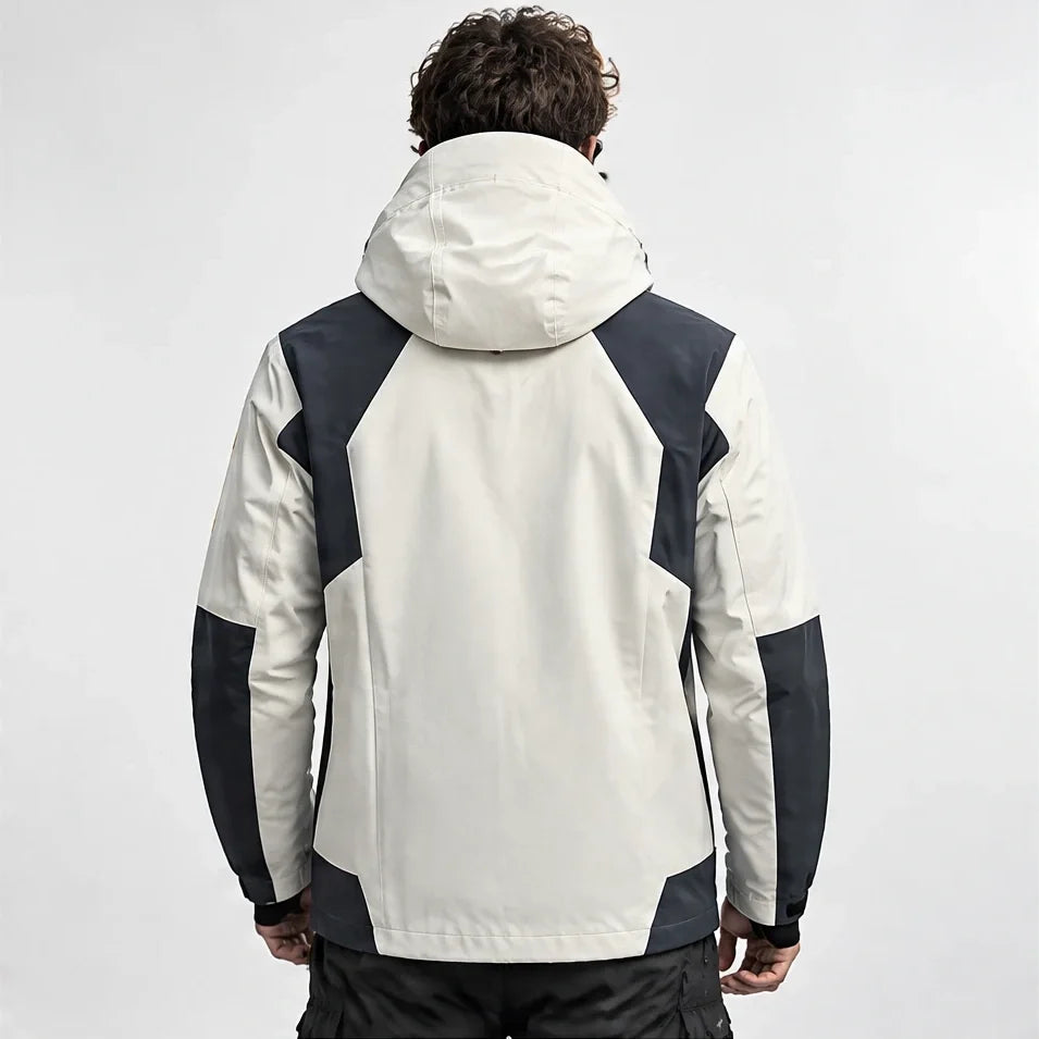 Haar - Mens Windproof Breathable & Laminated Waterproof Jacket - White