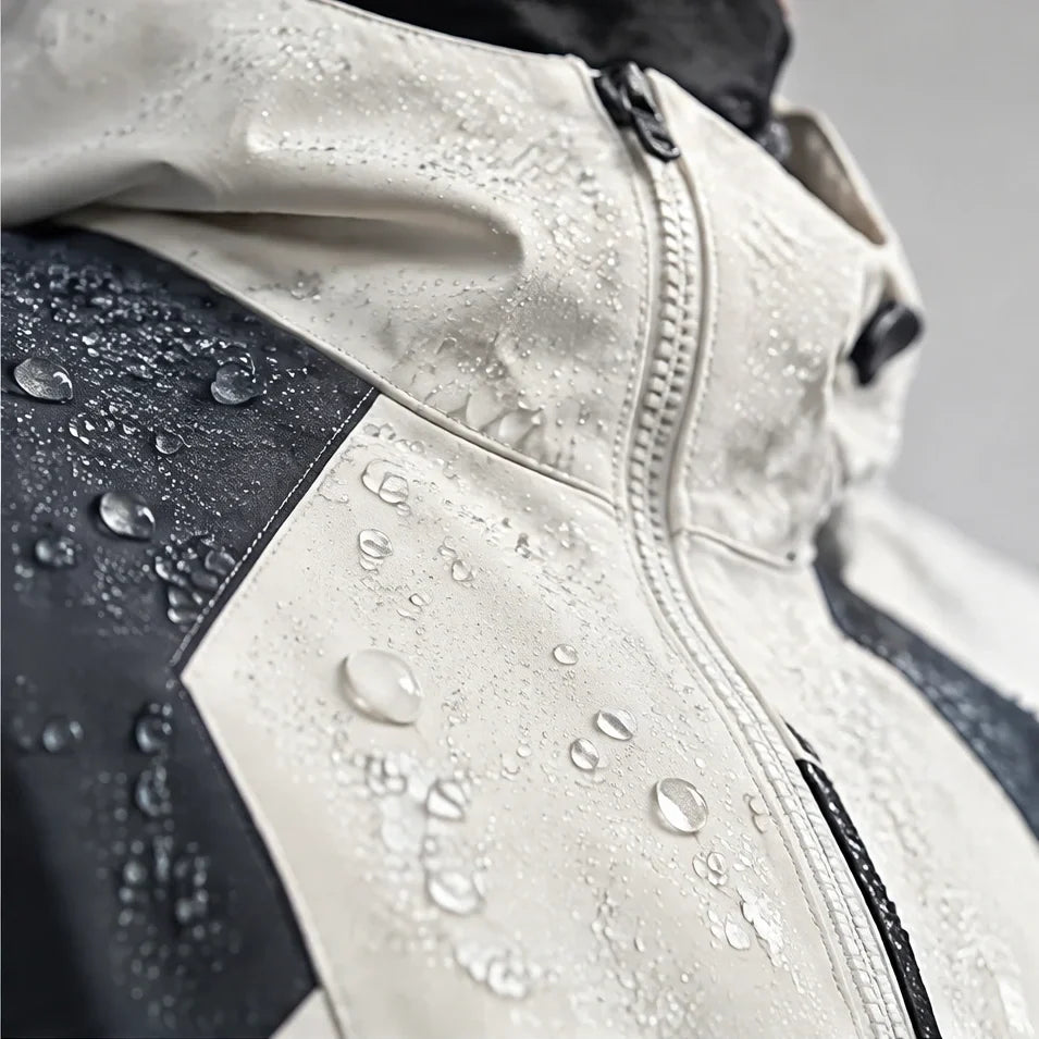 Haar - Mens Windproof Breathable & Laminated Waterproof Jacket - White
