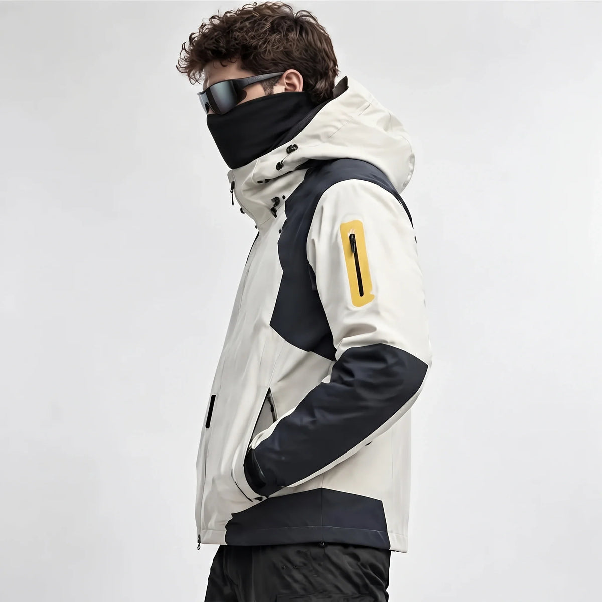 Haar - Mens Windproof Breathable & Laminated Waterproof Jacket - White