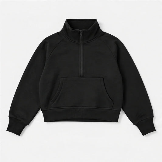 Muir - Womens Quick-Dry Thermal Stand-Collar Fleece Jacket - Black