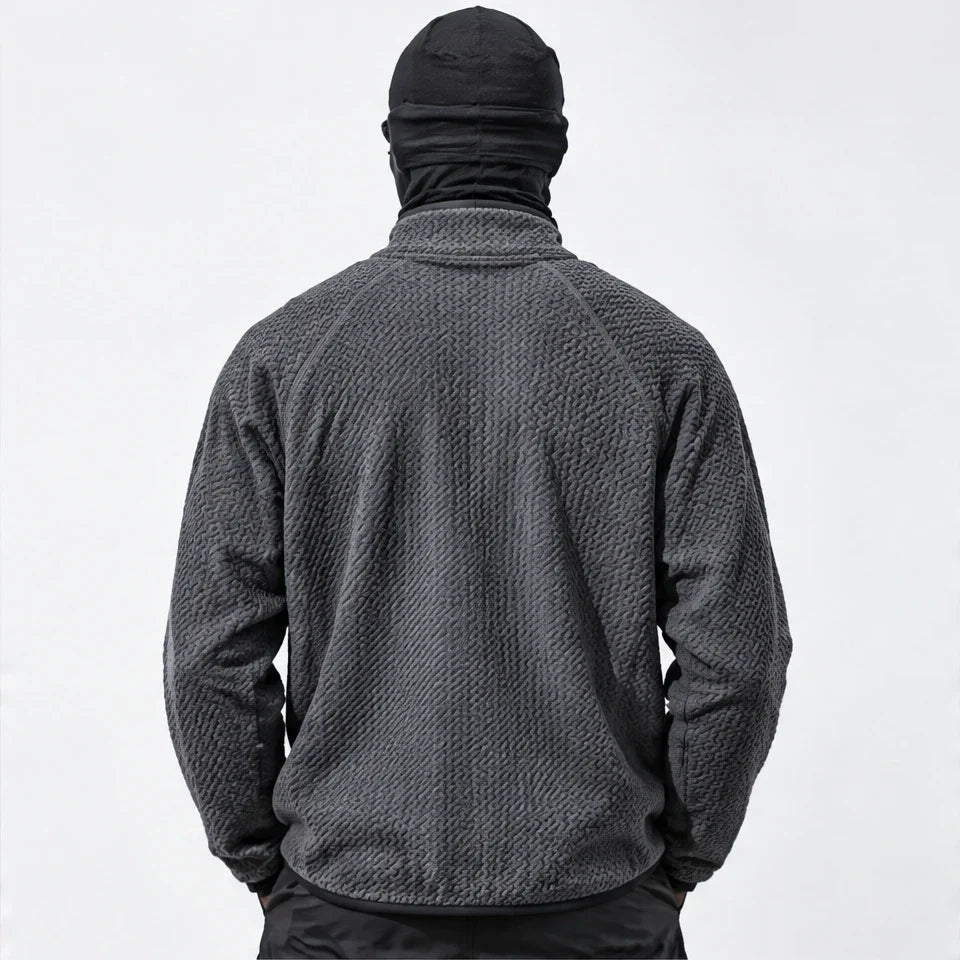 Cwm - Mens Quick-Dry Thermal Half-Zip Fleece Jacket - Grey