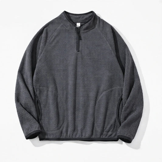 Cwm - Mens Quick-Dry Thermal Half-Zip Fleece Jacket - Grey