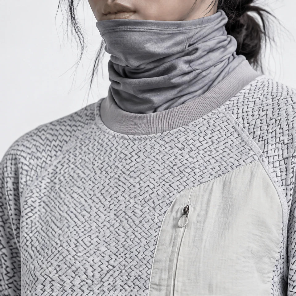 Scaur - Unisex Quick-Dry Thermal Pullover Fleece Jacket - Light Grey