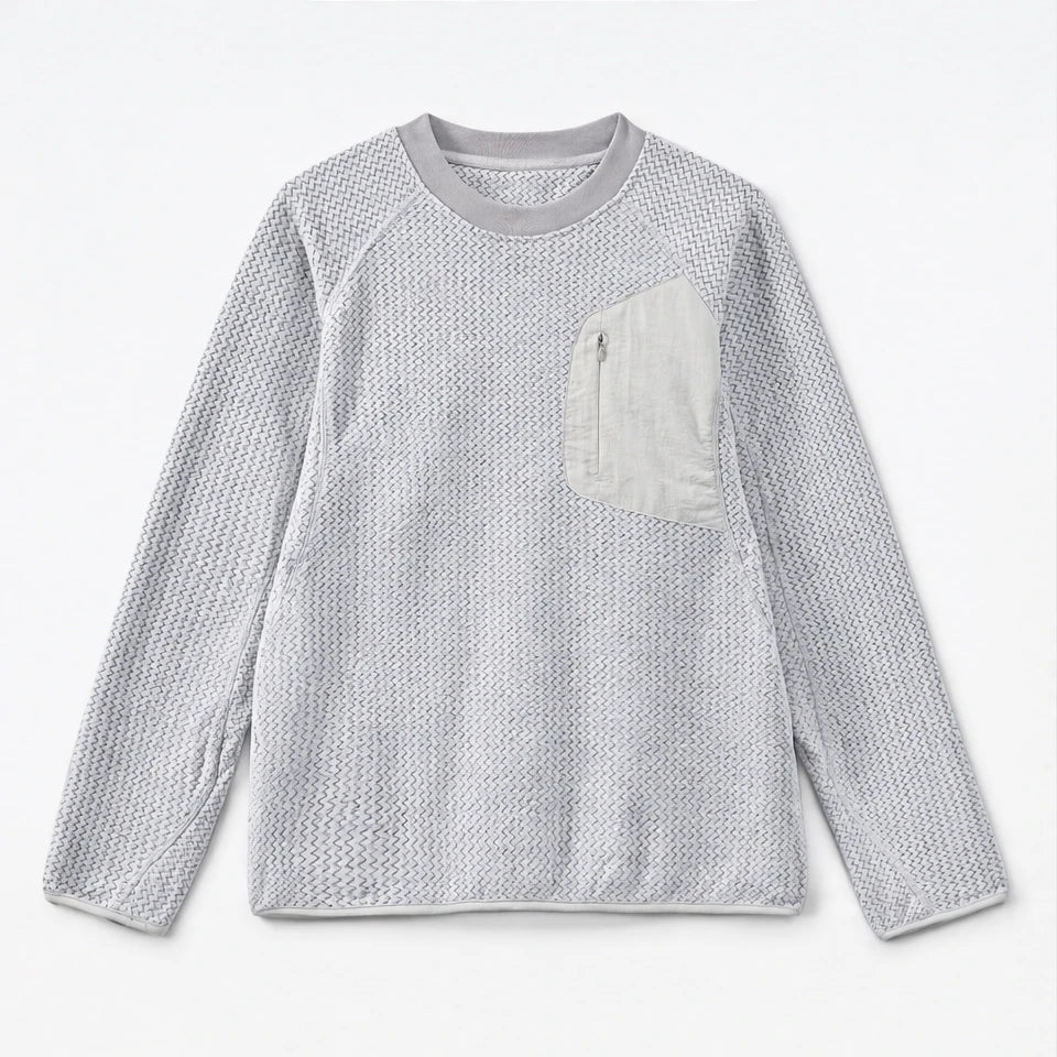 Scaur - Unisex Quick-Dry Thermal Pullover Fleece Jacket - Light Grey