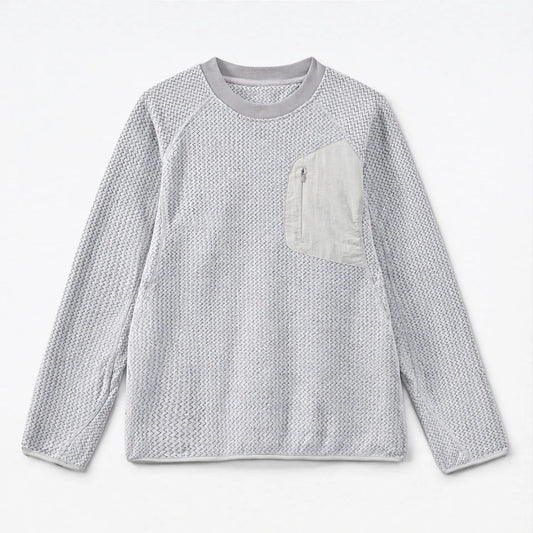 Scaur - Unisex Quick-Dry Thermal Pullover Fleece Jacket - Light Grey