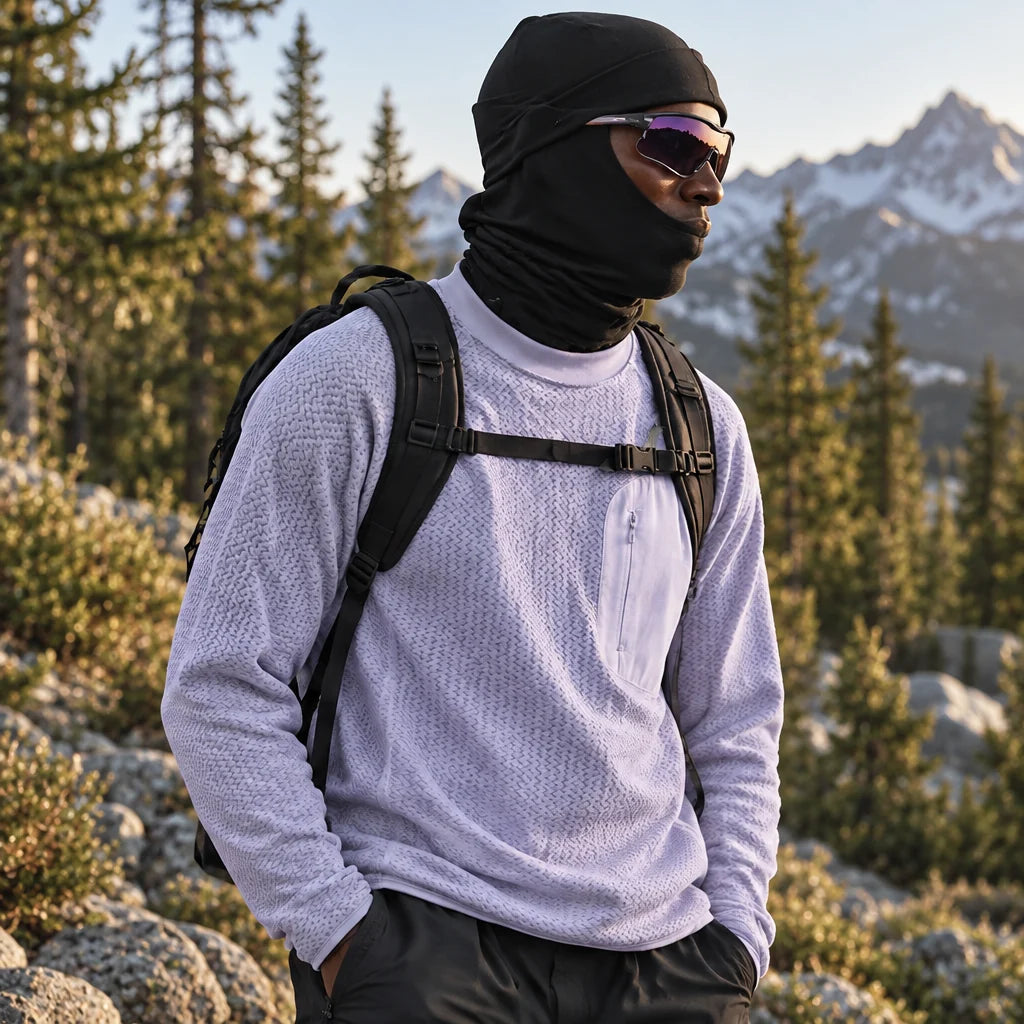 Scaur - Unisex Quick-Dry Thermal Pullover Fleece Jacket - Light purple