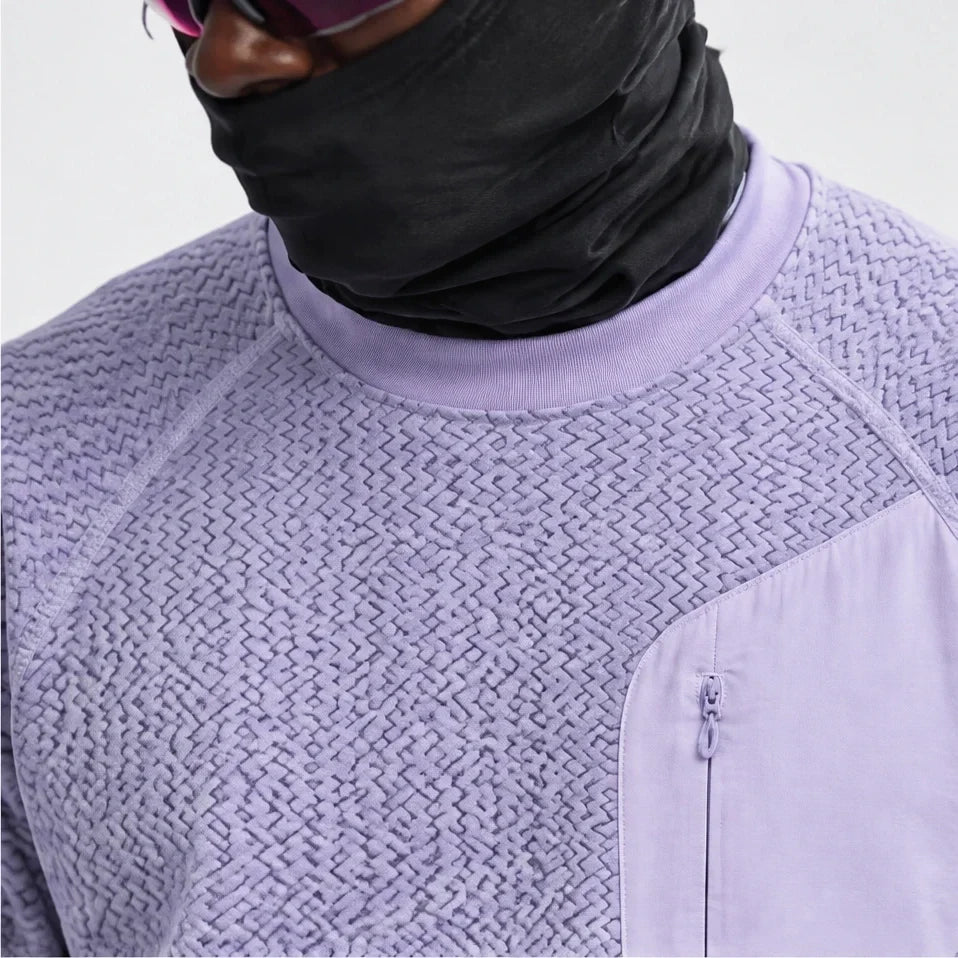 Scaur - Unisex Quick-Dry Thermal Pullover Fleece Jacket - Light purple