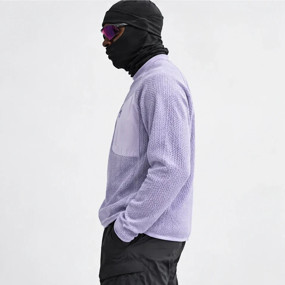 Scaur - Unisex Quick-Dry Thermal Pullover Fleece Jacket - Light purple
