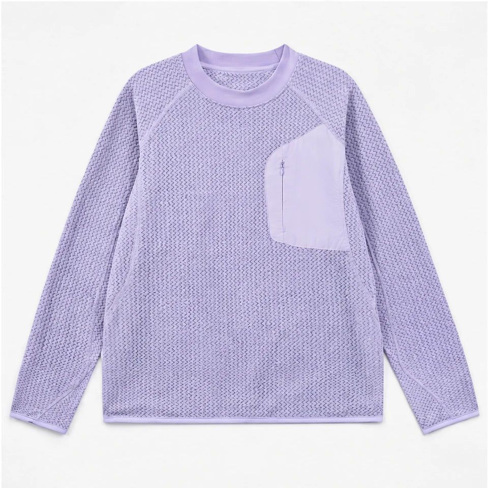 Scaur - Unisex Quick-Dry Thermal Pullover Fleece Jacket - Light purple