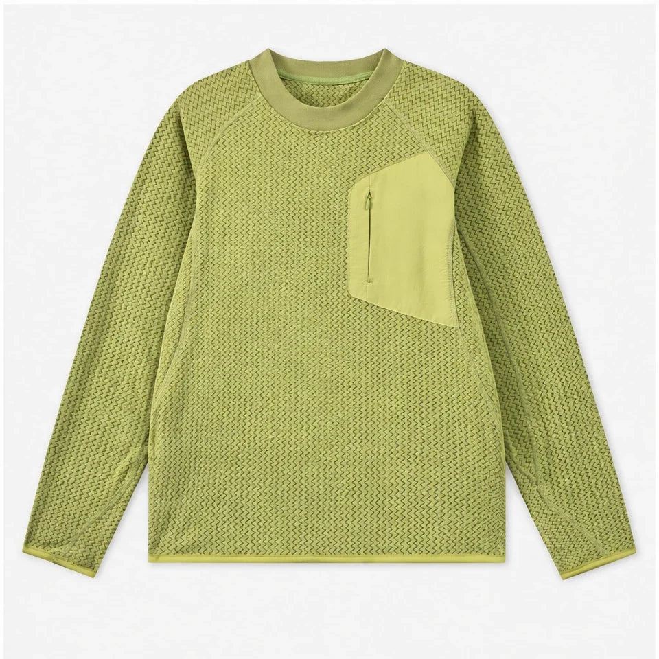 Scaur - Unisex Quick-Dry Thermal Pullover Fleece Jacket - Yellow Green