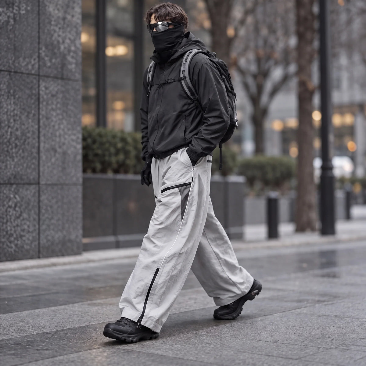 Hurst - Unisex Water-Repellent & Quick-Dry Straight-Leg Hiking Trousers - Grey