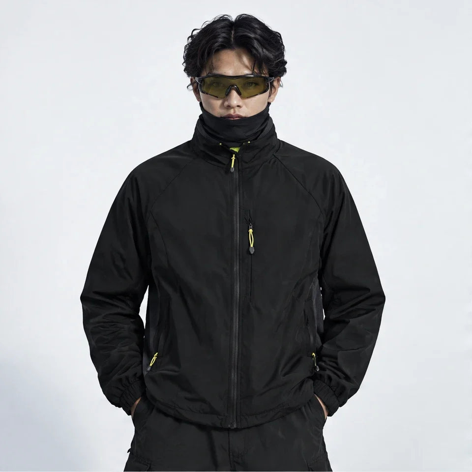 Plume - Unisex Water-Repellent & Windproof Relaxed Fit Lightweight Jacket - Black