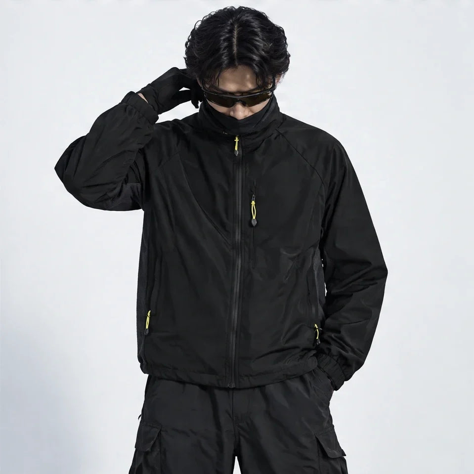 Plume - Unisex Water-Repellent & Windproof Relaxed Fit Lightweight Jacket - Black