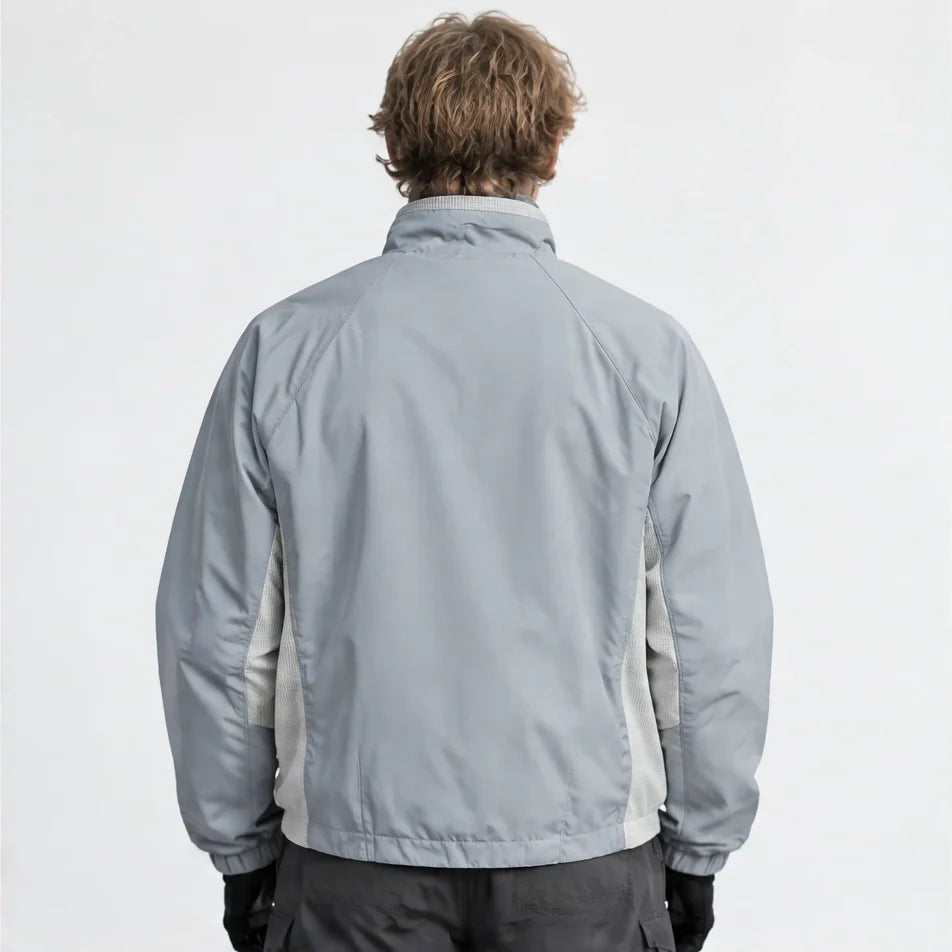 Plume - Unisex Water-Repellent & Windproof Relaxed Fit Lightweight Jacket - Grey Blue