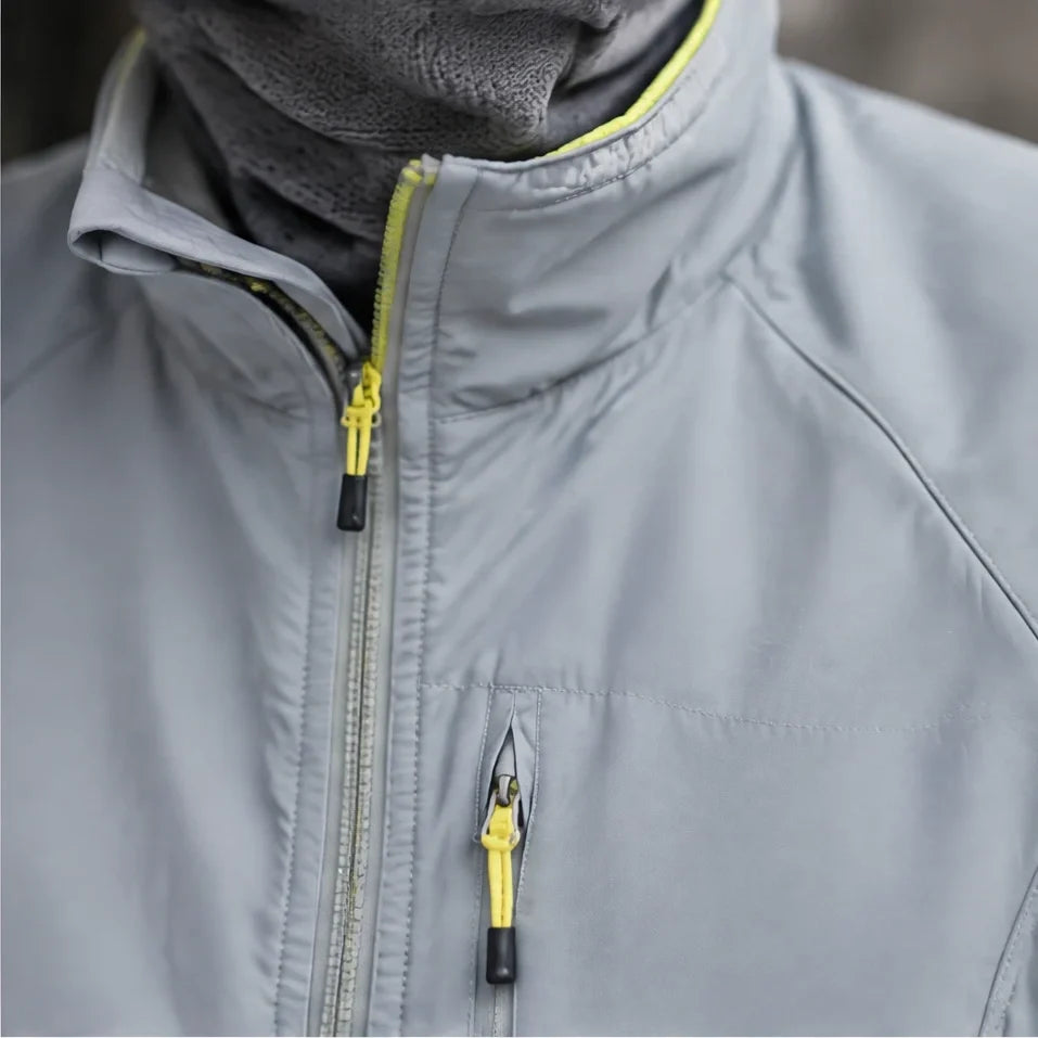Plume - Unisex Water-Repellent & Windproof Relaxed Fit Lightweight Jacket - Grey Blue