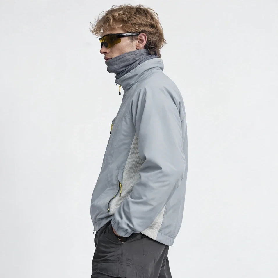 Plume - Unisex Water-Repellent & Windproof Relaxed Fit Lightweight Jacket - Grey Blue