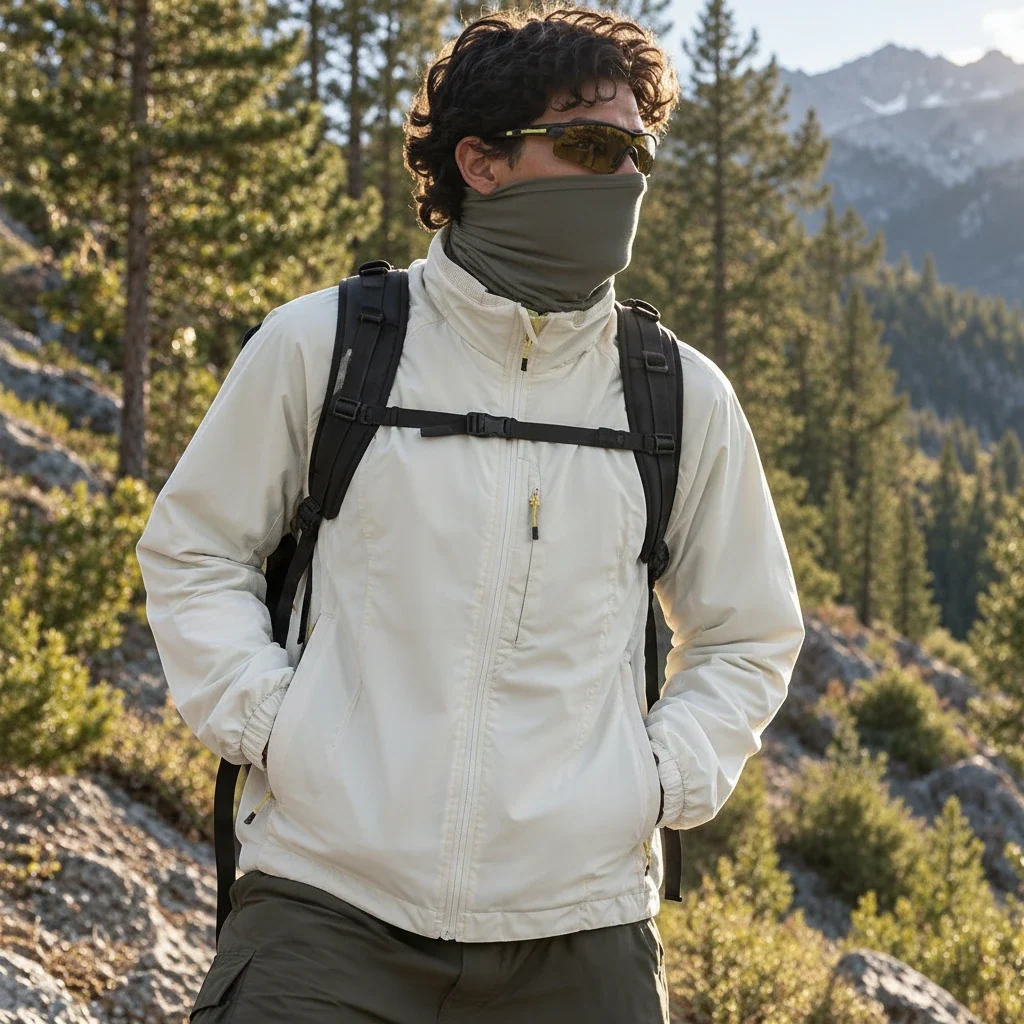 Plume - Unisex Water-Repellent & Windproof Relaxed Fit Lightweight Jacket - Off-white