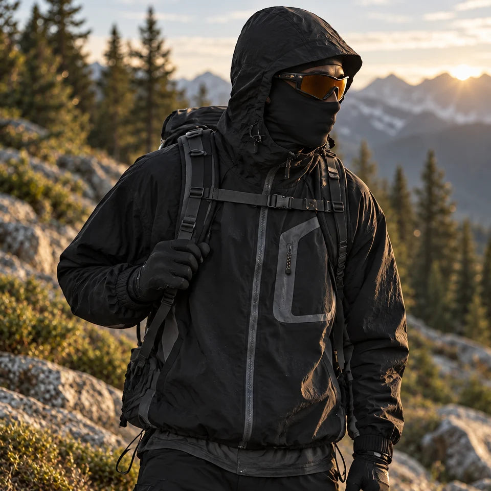 Combe - Unisex 5K Triple-Protection Waterproof Jacket - Obsidian Black