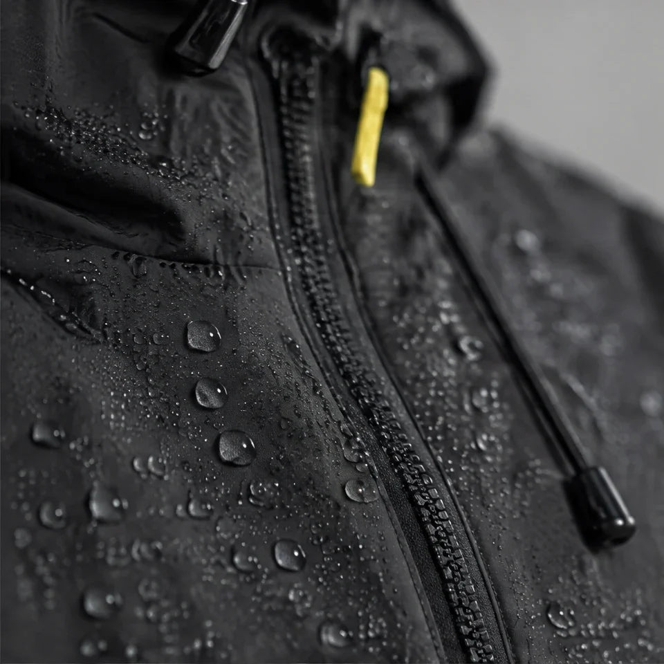 Drisk - Unisex Water-Repellent & Windproof Wrinkle-Free Lightweight Jacket - Black