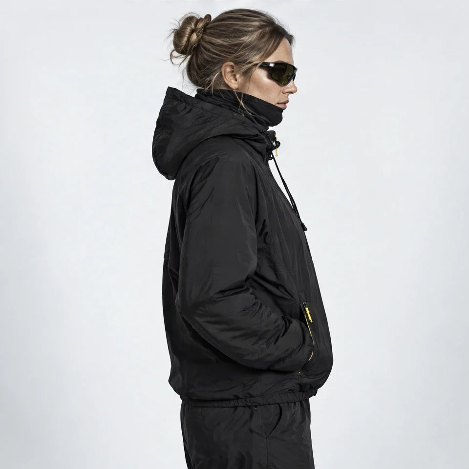 Drisk - Unisex Water-Repellent & Windproof Wrinkle-Free Lightweight Jacket - Black