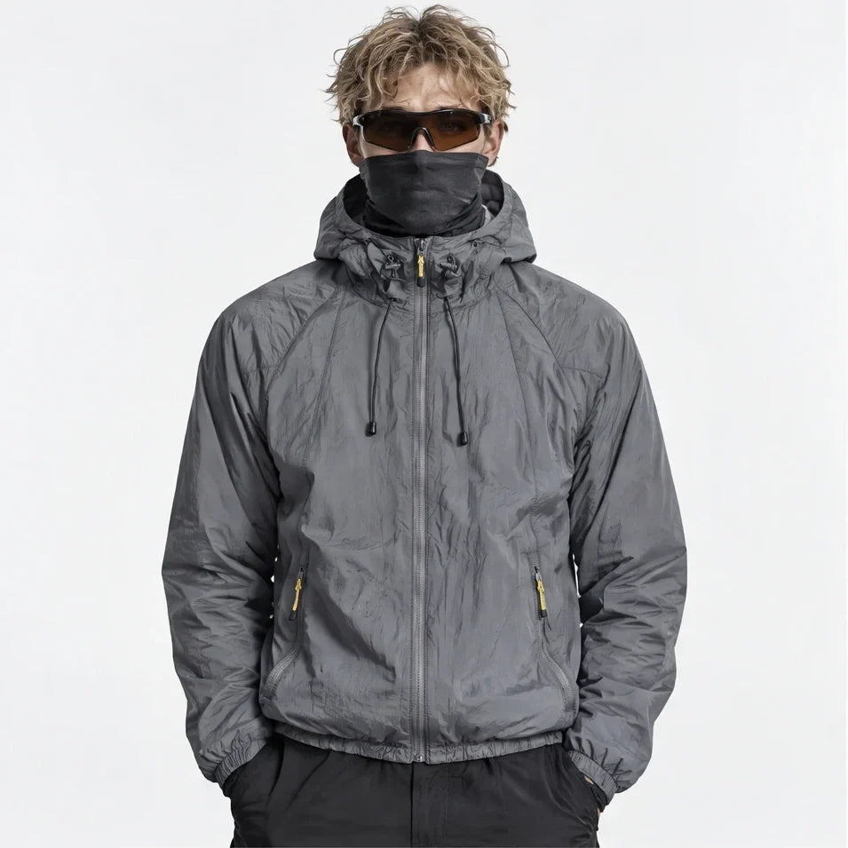 Drisk - Unisex Water-Repellent & Windproof Wrinkle-Free Lightweight Jacket - Dark Grey