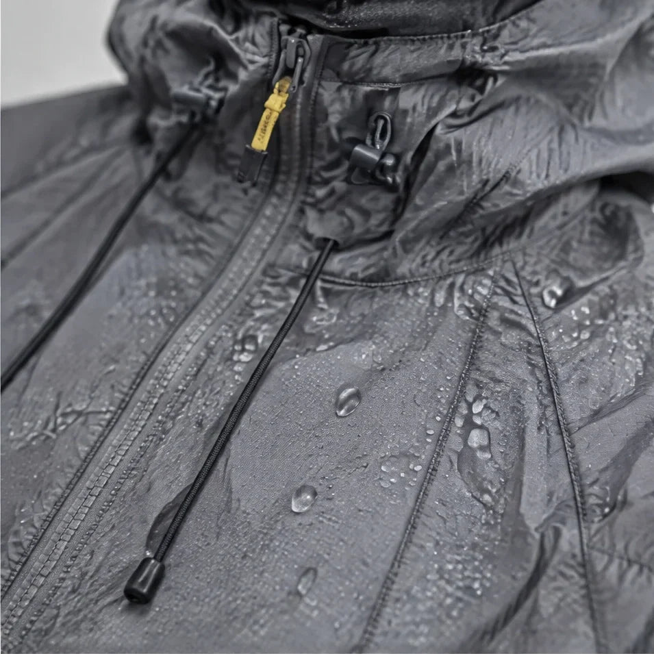 Drisk - Unisex Water-Repellent & Windproof Wrinkle-Free Lightweight Jacket - Dark Grey
