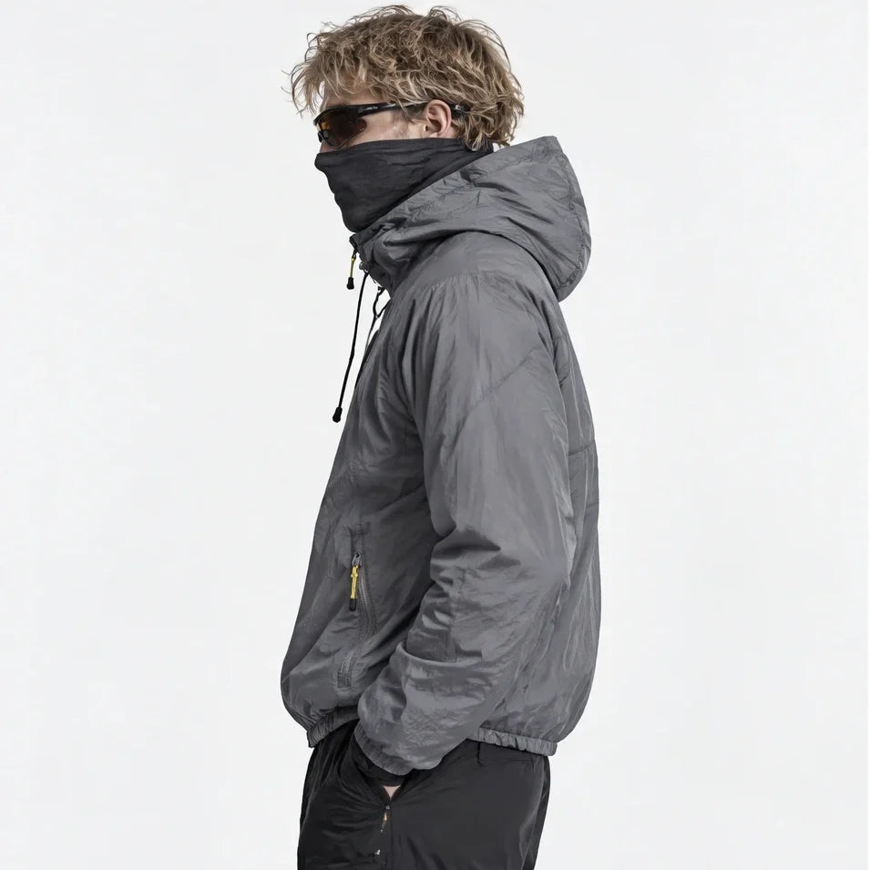 Drisk - Unisex Water-Repellent & Windproof Wrinkle-Free Lightweight Jacket - Dark Grey
