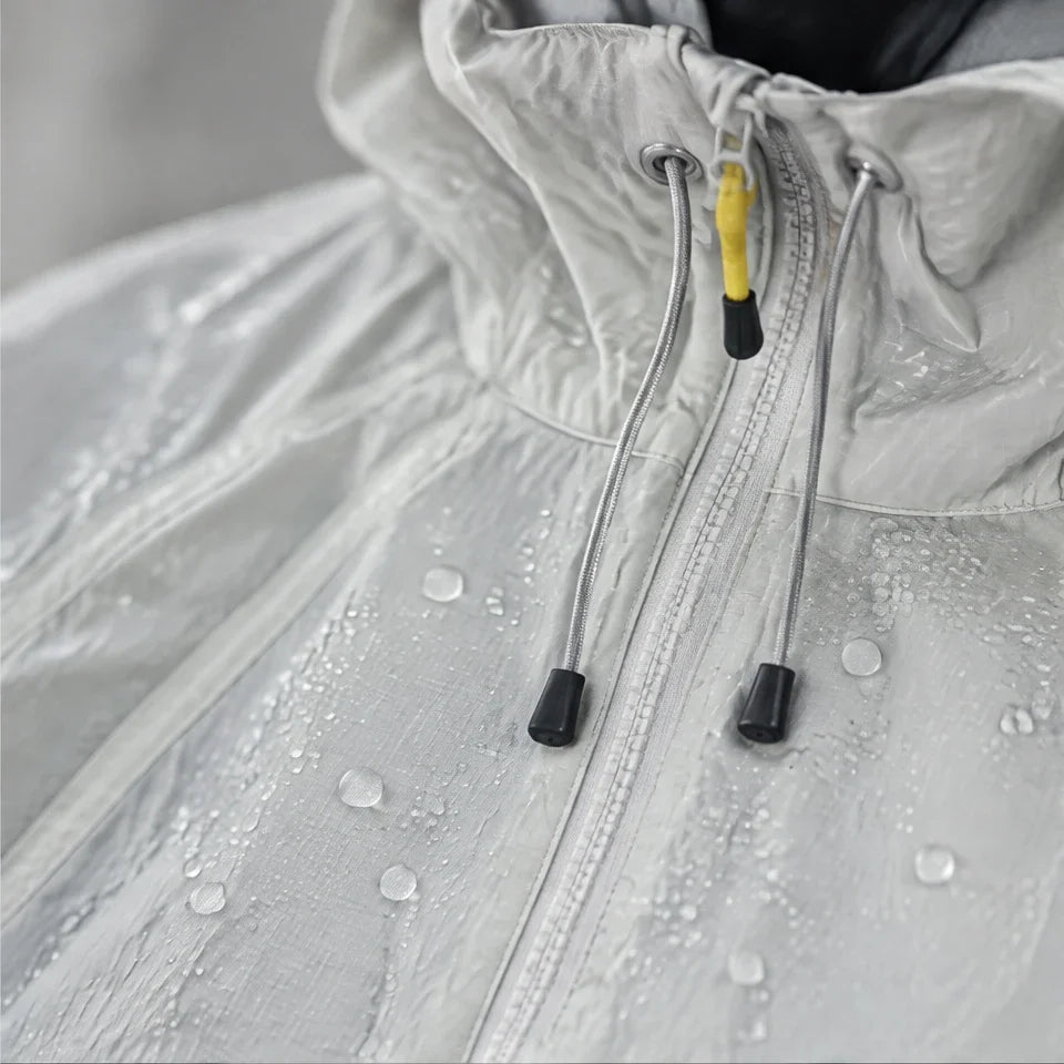 Drisk - Unisex Water-Repellent & Windproof Wrinkle-Free Lightweight Jacket - Light Grey