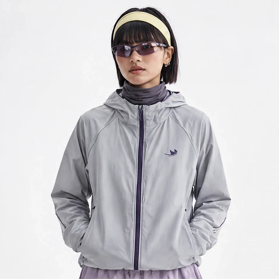 Braw - Unisex Water-Repellent & Windproof UPF50+ Lightweight Jacket - Light Grey