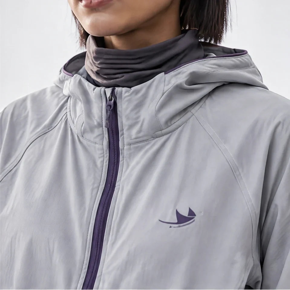 Braw - Unisex Water-Repellent & Windproof UPF50+ Lightweight Jacket - Light Grey