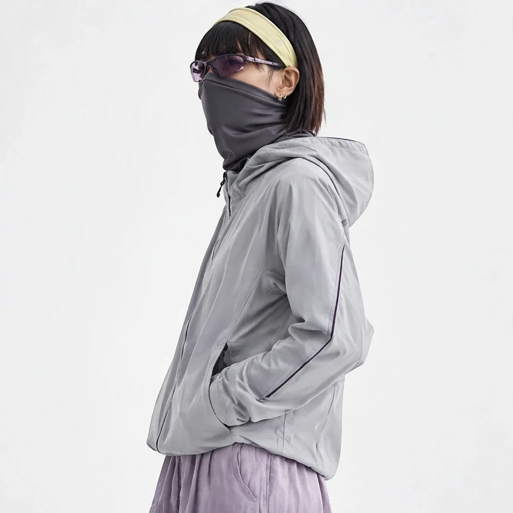 Braw - Unisex Water-Repellent & Windproof UPF50+ Lightweight Jacket - Light Grey