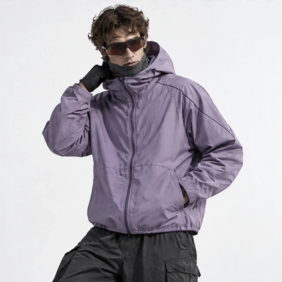 Braw - Unisex Water-Repellent & Windproof UPF50+ Lightweight Jacket - Purple