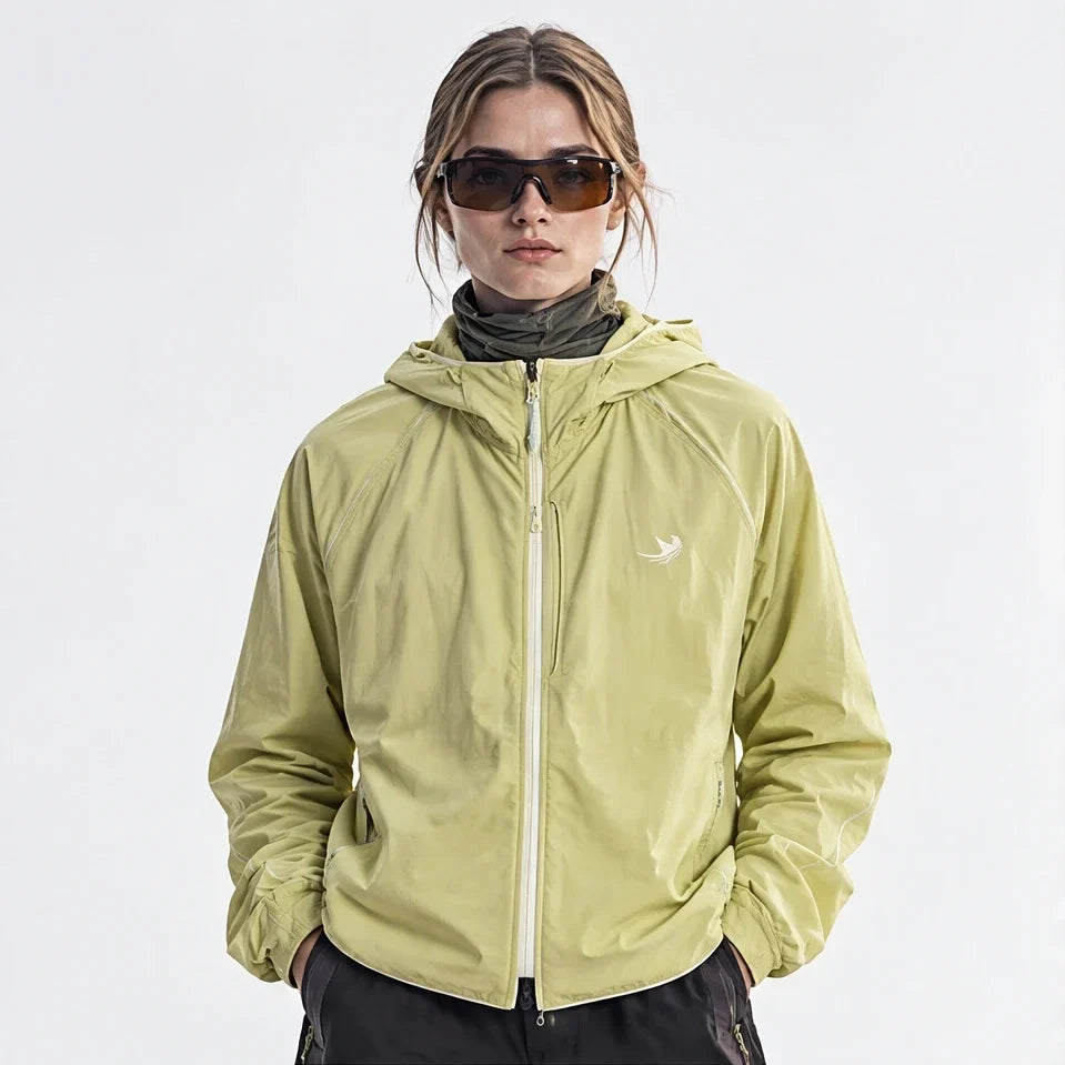 Braw - Unisex Water-Repellent & Windproof UPF50+ Lightweight Jacket - Yellow Green