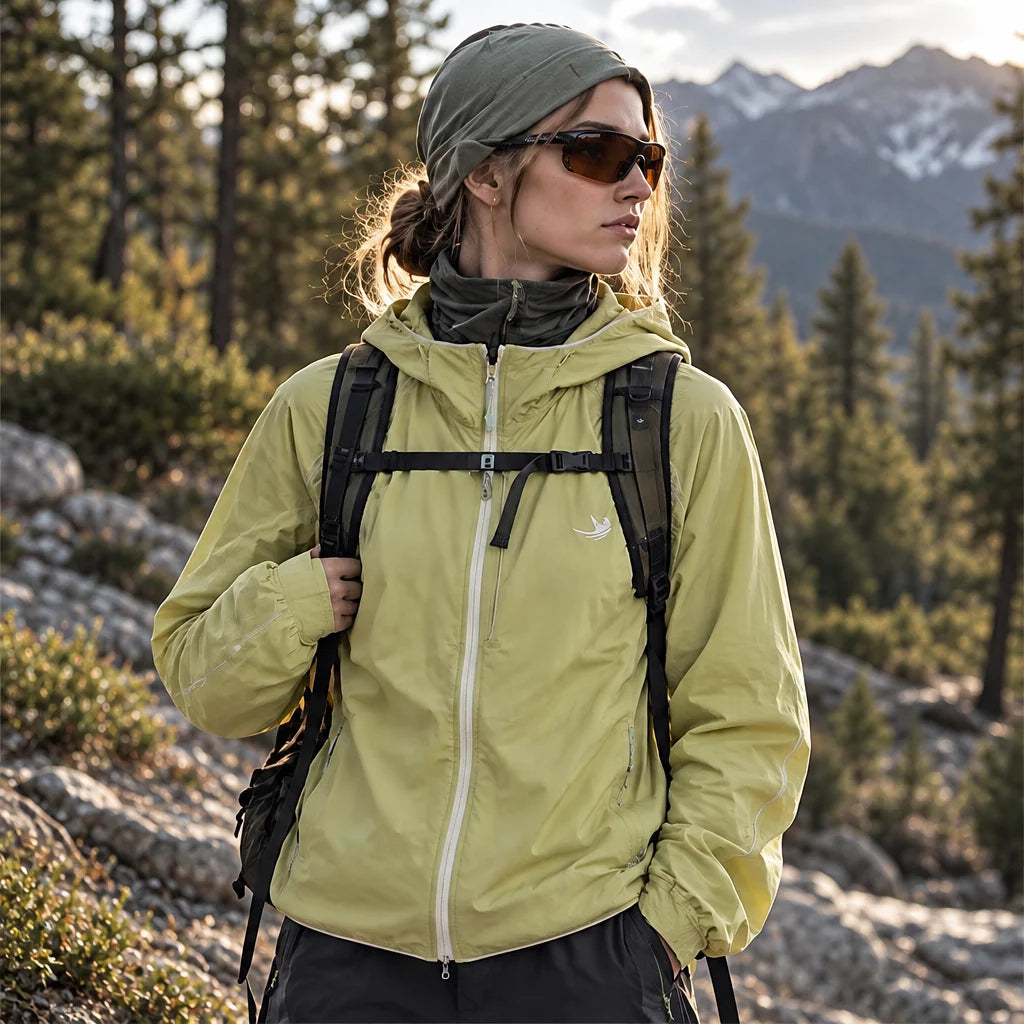 Braw - Unisex Water-Repellent & Windproof UPF50+ Lightweight Jacket - Yellow Green