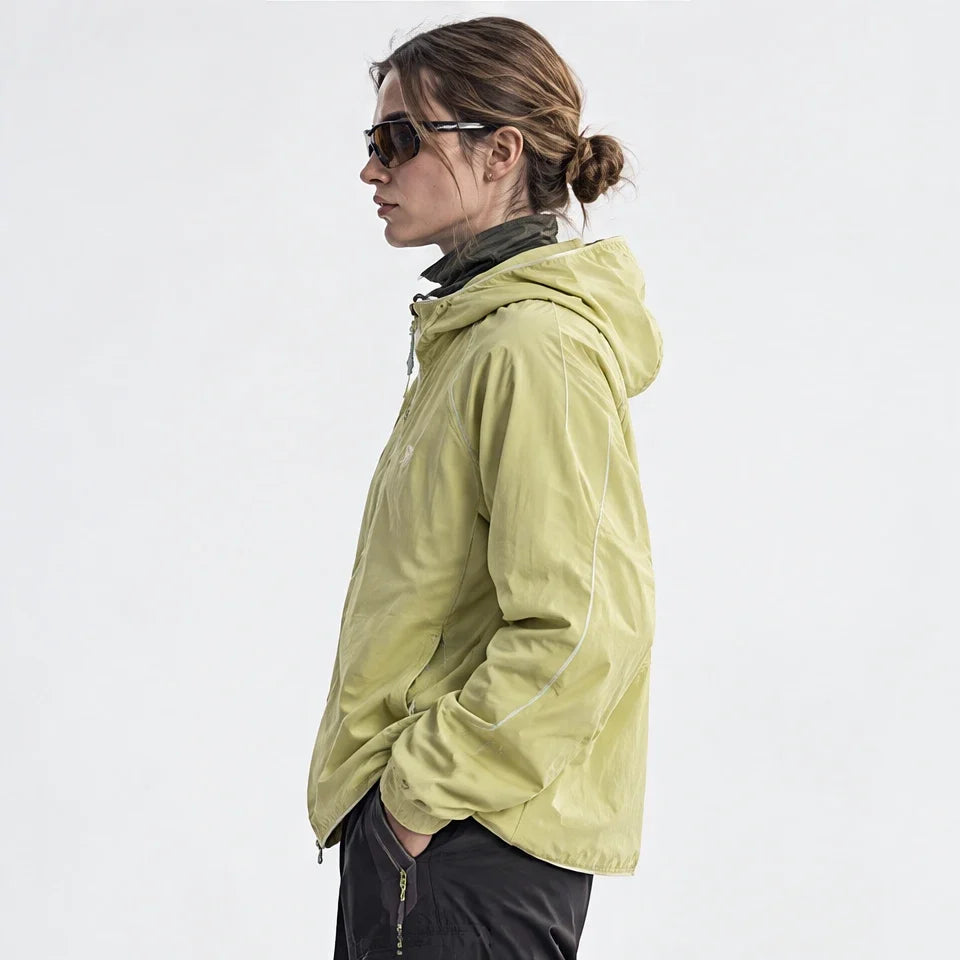 Braw - Unisex Water-Repellent & Windproof UPF50+ Lightweight Jacket - Yellow Green