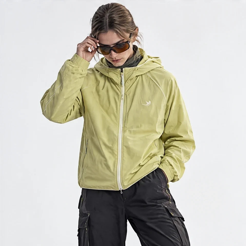 Braw - Unisex Water-Repellent & Windproof UPF50+ Lightweight Jacket - Yellow Green