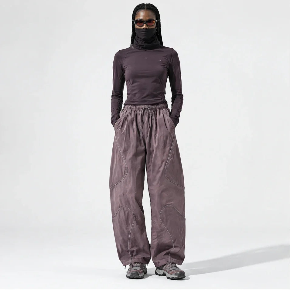 Sough - Unisex Water-Repellent & Quick-Dry Reflective Walking Trousers - Berry Purple