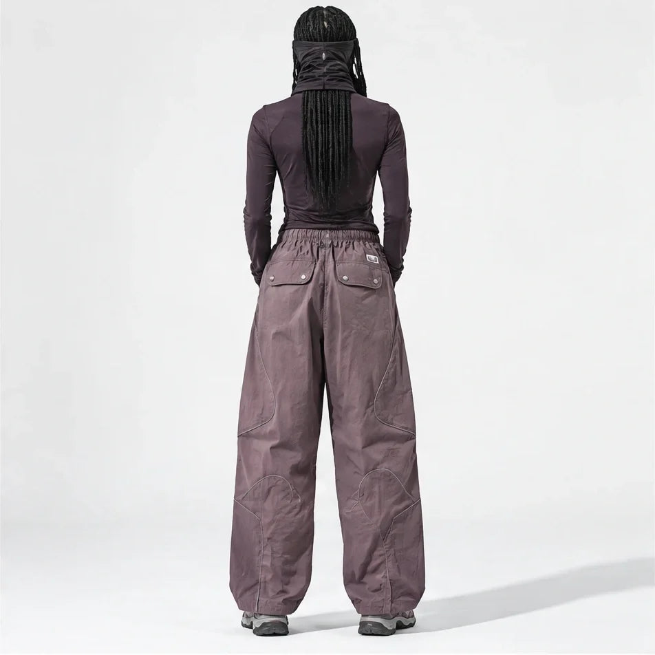 Sough - Unisex Water-Repellent & Quick-Dry Reflective Walking Trousers - Berry Purple