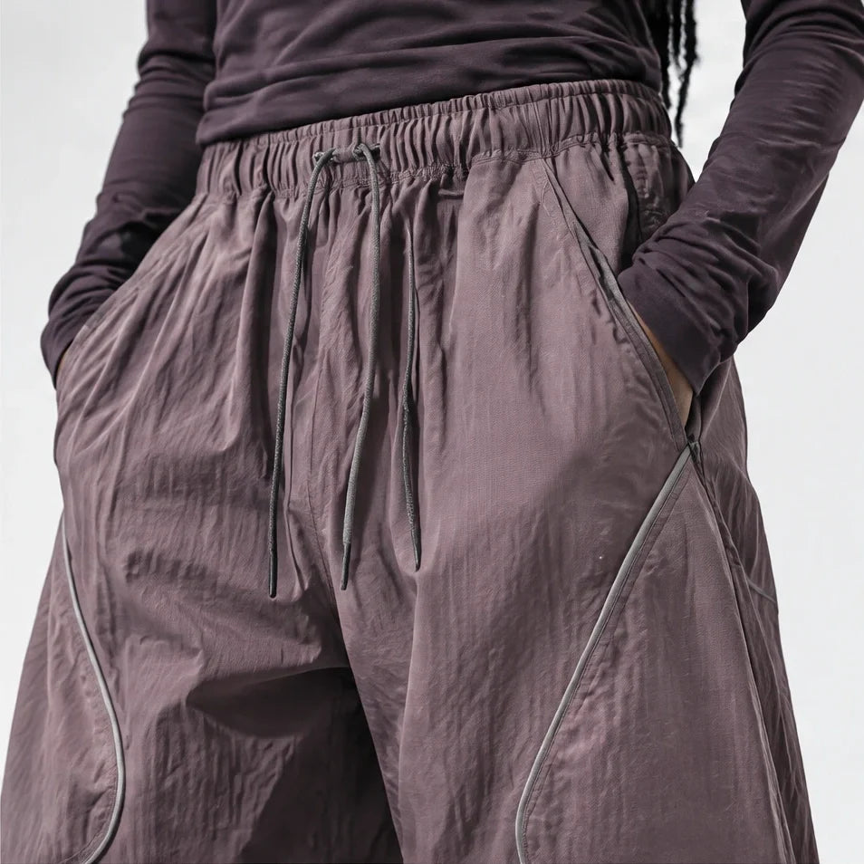 Sough - Unisex Water-Repellent & Quick-Dry Reflective Walking Trousers - Berry Purple