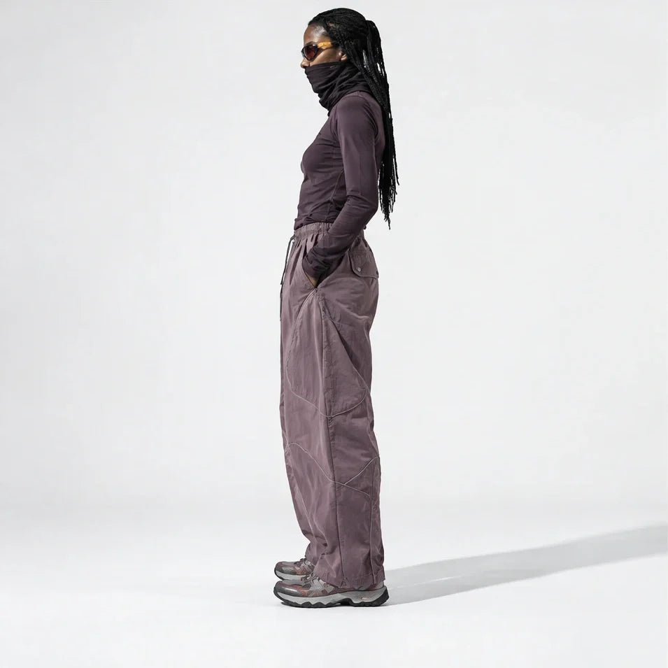 Sough - Unisex Water-Repellent & Quick-Dry Reflective Walking Trousers - Berry Purple