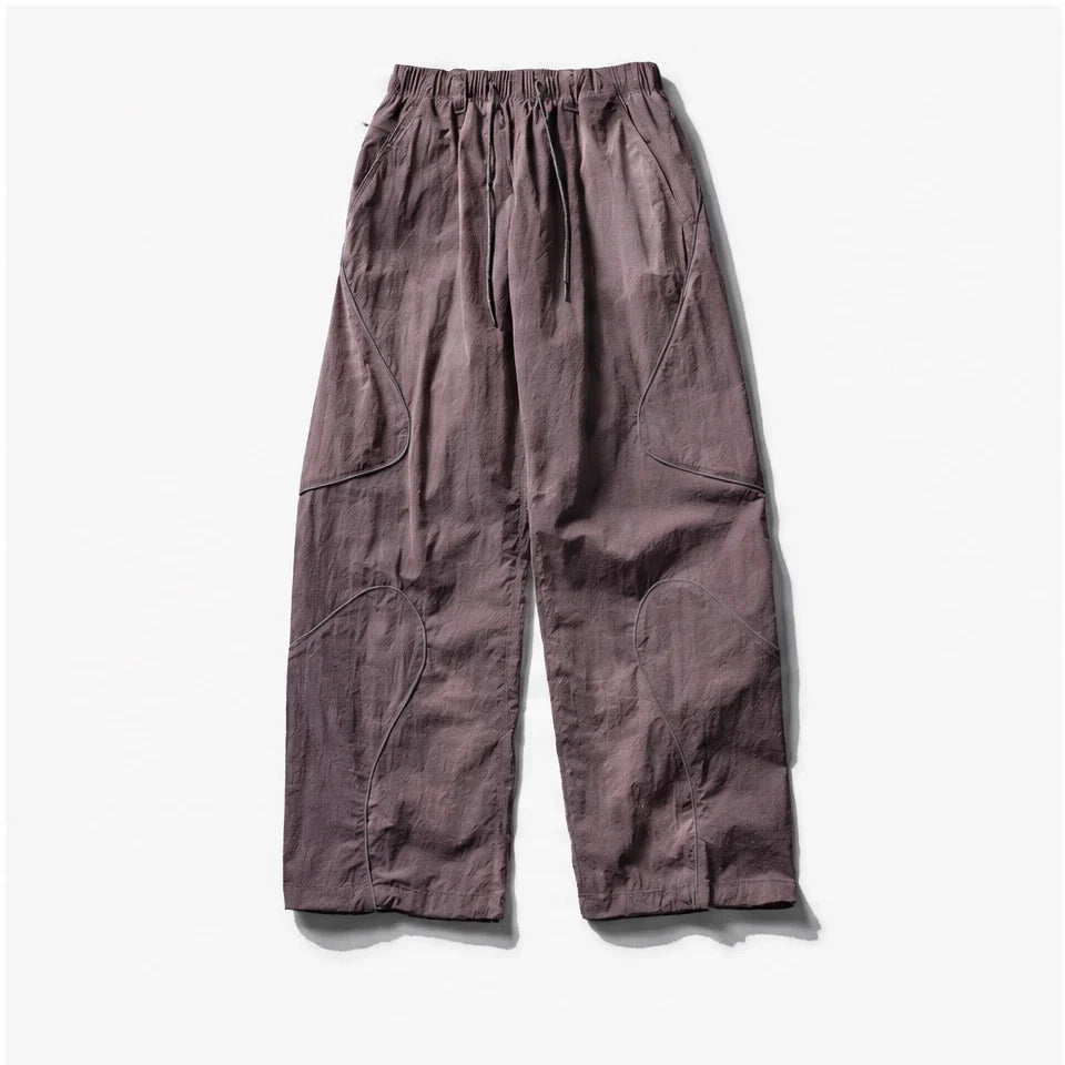 Sough - Unisex Water-Repellent & Quick-Dry Reflective Walking Trousers - Berry Purple