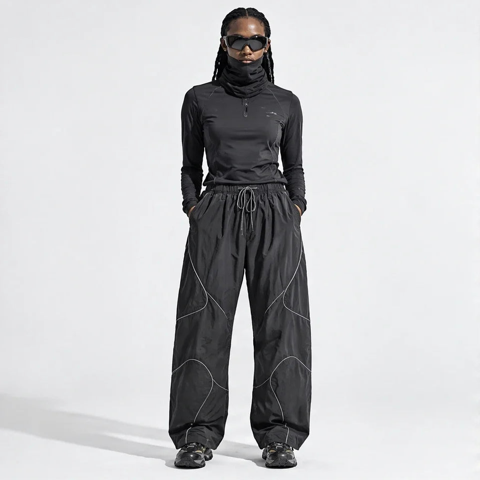 Sough - Unisex Water-Repellent & Quick-Dry Reflective Walking Trousers - Dark Grey