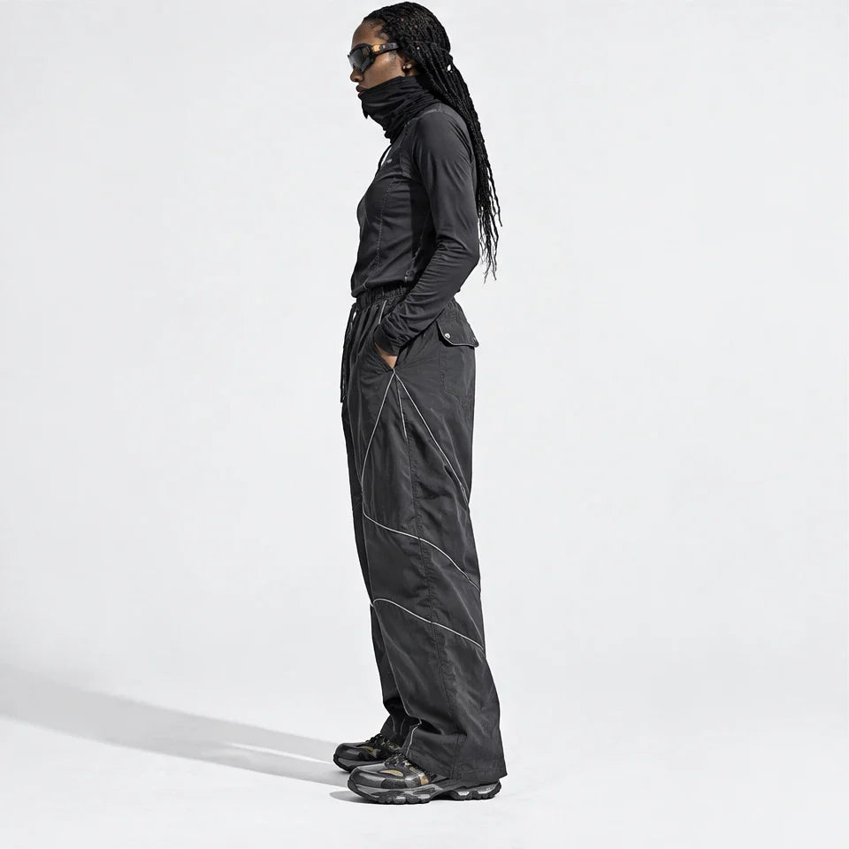 Sough - Unisex Water-Repellent & Quick-Dry Reflective Walking Trousers - Dark Grey
