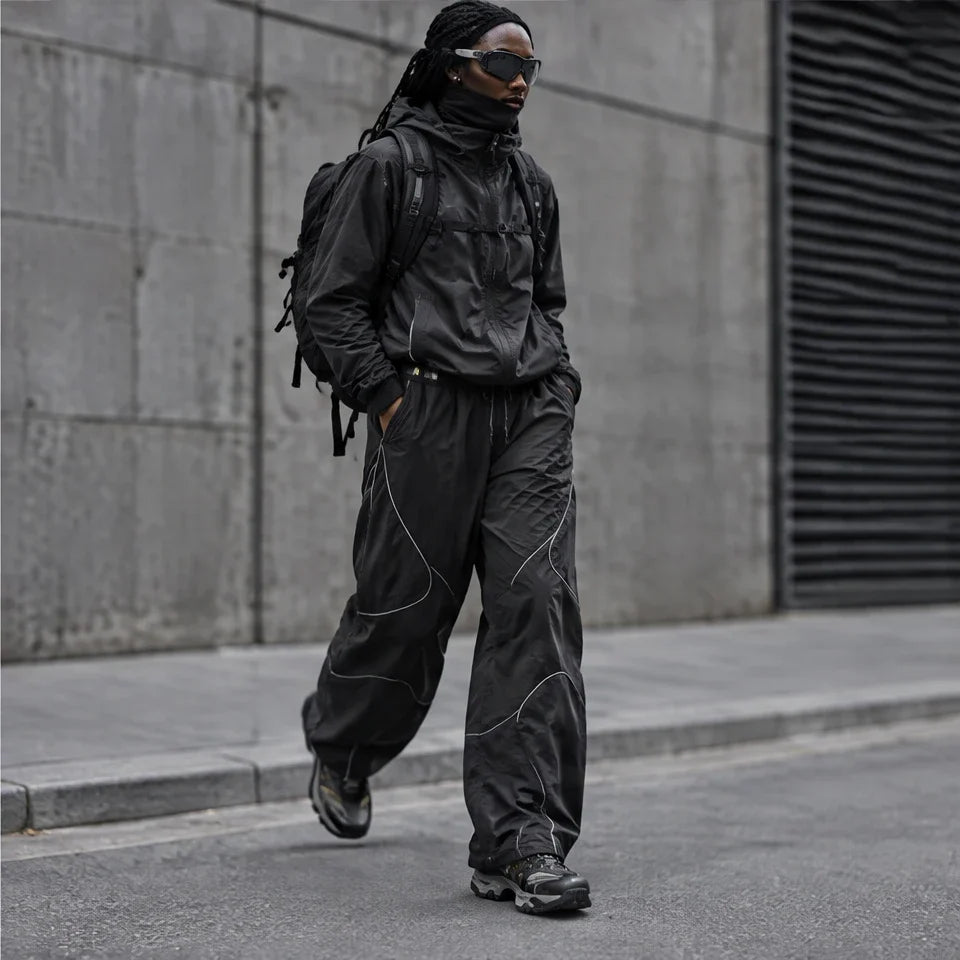 Sough - Unisex Water-Repellent & Quick-Dry Reflective Walking Trousers - Dark Grey