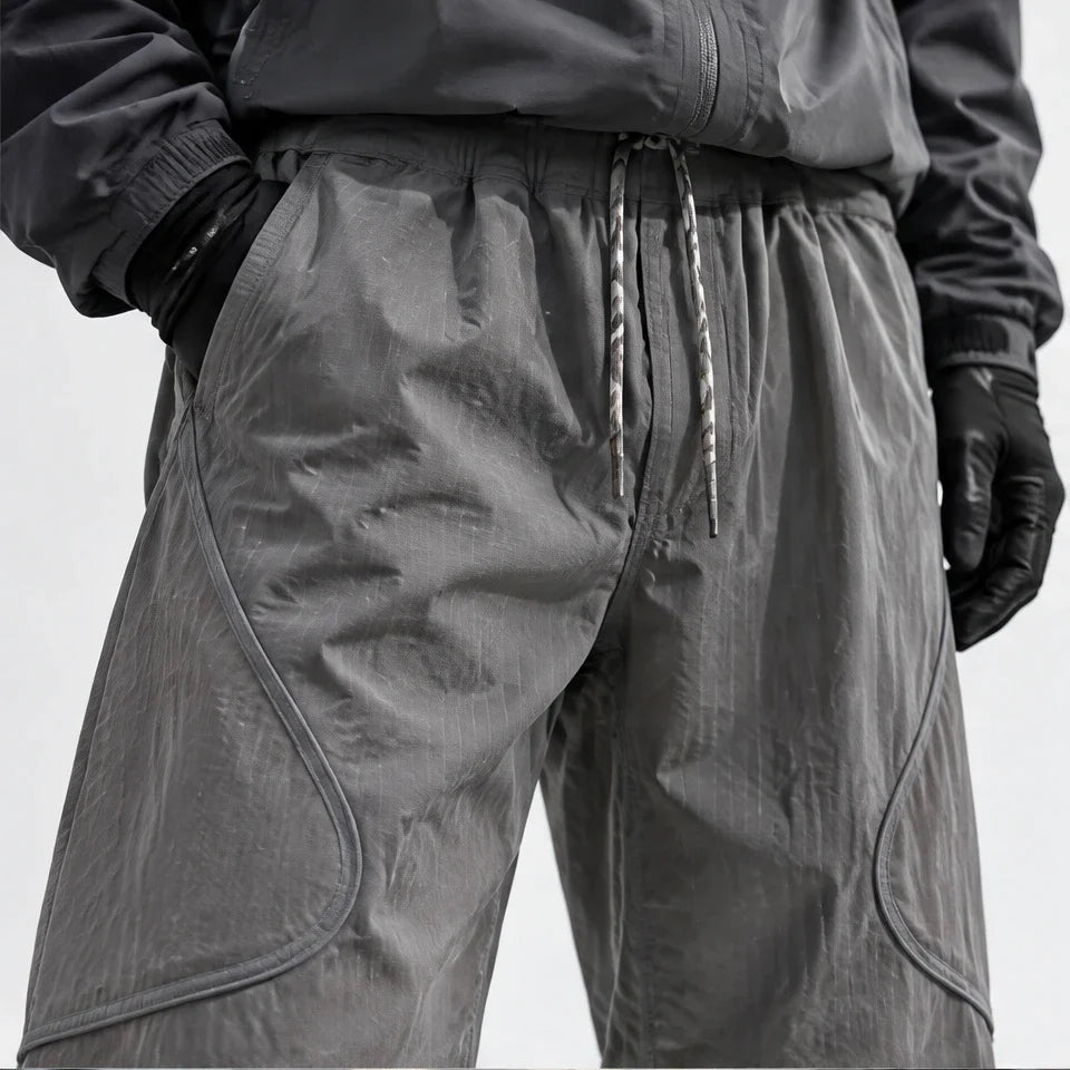 Sough - Unisex Water-Repellent & Quick-Dry Reflective Walking Trousers - Light Grey